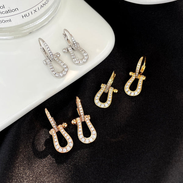 ˇSirae GemˇFORCE 10 FULL DIAMOND DROP EARRINGS MEDIUM MODEL