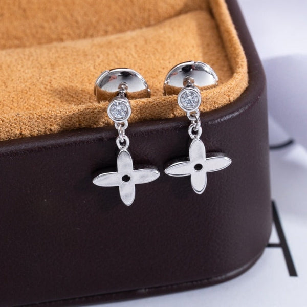 ˇSirae GemˇVIDYLLE SILVER DIAMOND MINI DROP EARRINGS